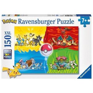 Imagine Puzzle Ravensburger XXL - Diferite tipuri de Pokemoni, 150 piese