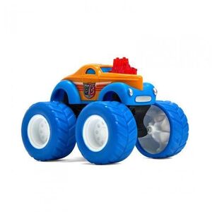 Imagine Masinuta de politie MomKi MOMKI1199-8P, 8.5cm, Portocaliu
