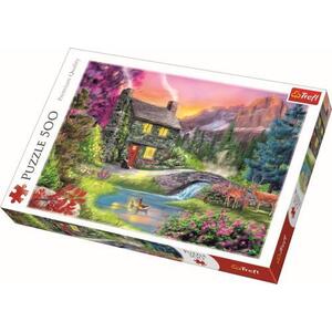 Imagine Puzzle Trefl - Idila de munte, 500 piese