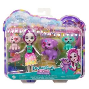 Imagine Set de joaca Enchantimals - City Tails Main, Street, Dessa Dalmatian