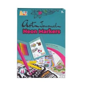 Imagine Jurnal de desenat HappiHobbi Neon Markers