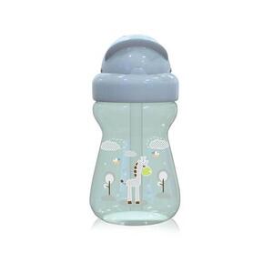 Imagine Biberon sport Animals Lorelli, cu pai moale si flexibil, 6 luni+, 325 ml, Mint Green