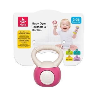 Imagine Jucarie dentitie Gantera Kettlebell, 3 luni+, Hola