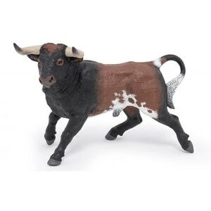 Imagine Figurina Papo - Animale de la ferma, Taur spaniol, maro