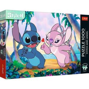 Imagine Puzzle Trefl din 1000 piese - Stitch si Angel