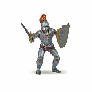 Imagine Figurina Papo - Personaje medievale, Cavaler in armura rosie