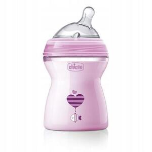 Imagine Biberon anti-colici, Chicco, Plastic/Silicon, 2 luni+, 250ml, Roz
