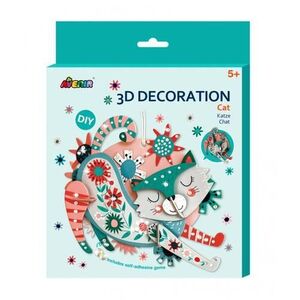 Imagine Decoratiune 3D - Pisica, carton, Avenir, 5 ani +
