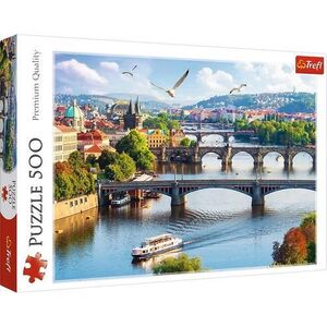 Imagine Puzzle Trefl, Orasul Praga, 500 piese