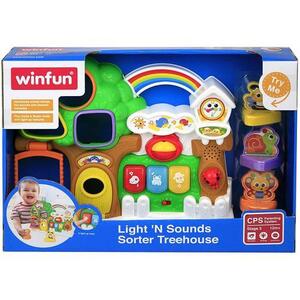 Imagine Jucarie sortare Winfun - Casuta din copac, cu lumini si sunete