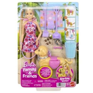 Imagine Set de joaca Barbie Family & friends - Plimbare cu catelul