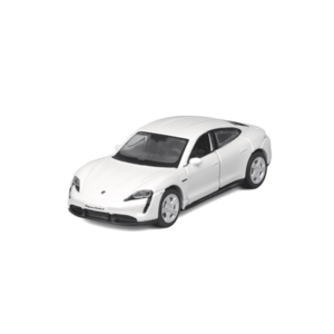 Imagine Masinuta metalica Maisto Speed Icons Porsche Taycan Turbo S, scara 1 la 64 (Alb)