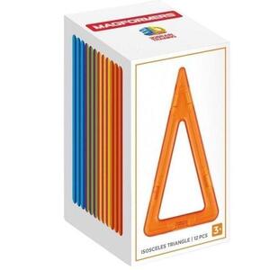 Imagine Set 12 blocuri magnetice, Magformers, Plastic, 3+ ani, Multicolor