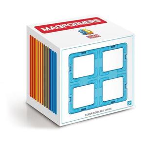 Imagine Set 12 piese de constructie, DANTE, Cu magnet, Multicolor