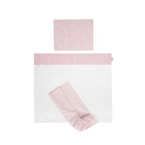 Imagine Set lenjerie pat 60 x 120 cm Lorelli Tiny Dream, 3 piese, bumbac ranforce, Roz