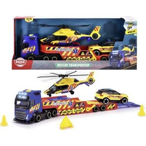 Imagine Set Transportor Volvo pentru vechicule de salvare Dickie Toys - 3 vehicule, 40 cm