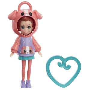 Imagine Papusa cu hanorac animalut, Polly Pocket, HKW01