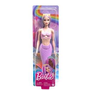 Imagine Papusa sirena cu accesorii, Barbie, Mov, HRR06