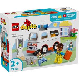 Imagine LEGO® DUPLO® - Ambulanta si sofer (10447)