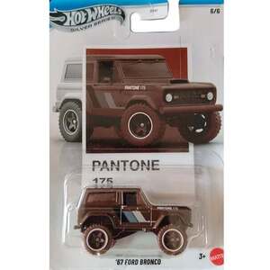 Imagine Masina metalica, Hot Wheels, Silver Series, Pantone 175, 67 Ford Bronco, JKY65