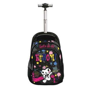 Imagine Ghiozdan tip troler cu maner telescopic, Graffiti, Kuromi Sketchy