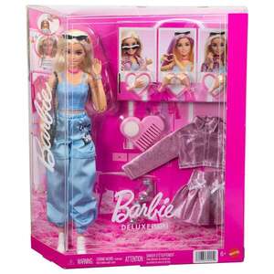 Imagine Papusa cu accesorii de moda, Barbie Deluxe Style Fashion, JNC61