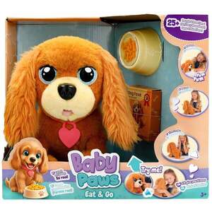 Imagine Jucarie de plus interactiva, Baby Paws, Eat & Go, Puppy, 25 sunete