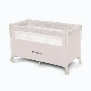 Imagine Patut de calatorie multifunctional 3 in 1 Naste Warm Dune cu laterala culisanta si 2 niveluri de inaltime, sistem atasare la patul parintilor, cu saltea si geanta de transport, dimensiune compacta, Intrare laterala, 9.3 kg