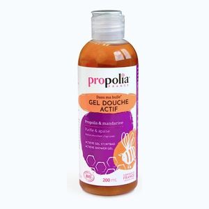 Imagine Gel de dus activ cu propolis si mandarine ecologic 200 ml Propolia