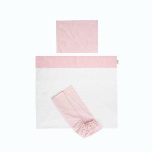 Imagine Set lenjerie patut 120x60 cm Tiny Dream 3 piese bumbac ranforce Pink