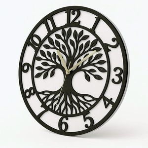 Imagine Ceas de perete model Copacul VietiiTree of Life, material MDF, diametru 30 cm