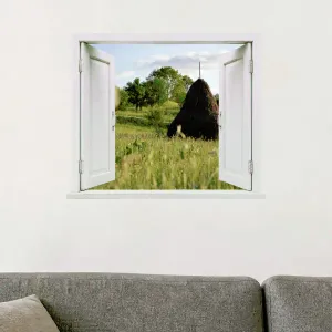 Imagine Sticker perete 3D Capita la Breb, autocolant textil Premium repozitionabil, 56x47 cm