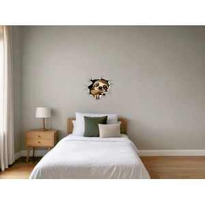 Imagine Sticker perete 3D Lenes, autocolant textil Premium Repozitionabil, 50x47 cm