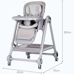 Imagine Scaun de masa Chipolino Melba 2 in 1 platinum