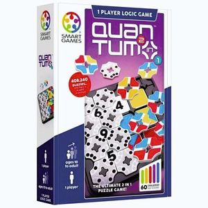 Imagine Smart Games - Quantum - 2 in 1 Puzzle, joc de logica cu 60 de provocari, 10+ ani, editie internationala