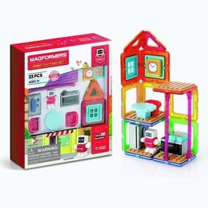 Imagine Set de construit Magformers- Bucatarie, 33 piese