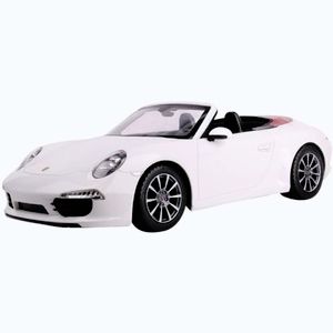 Imagine Masina Cu Telecomanda Porsche Carrera S Alb Cu Scara 1 La 12