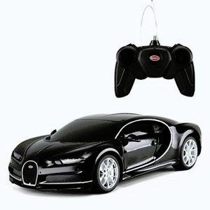 Imagine Masina Cu Telecomanda Bugatti Chiron Negru Cu Scara 1 La 24