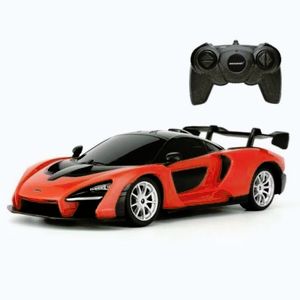 Imagine Masina Cu Telecomanda Mclaren Senna Portocaliu Cu Scara 1 La 24