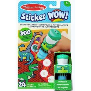 Imagine Set de joaca autocolante si stampila: Sticker Wow. Dinozaur