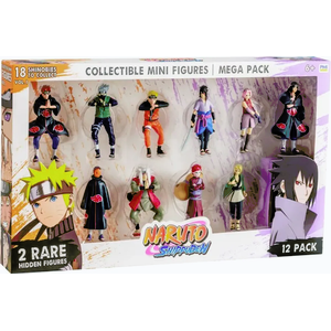Imagine Set 12 Figurine P.M.I. Kids World Naruto Shippuden, 6 Ani+ (Multicolor)